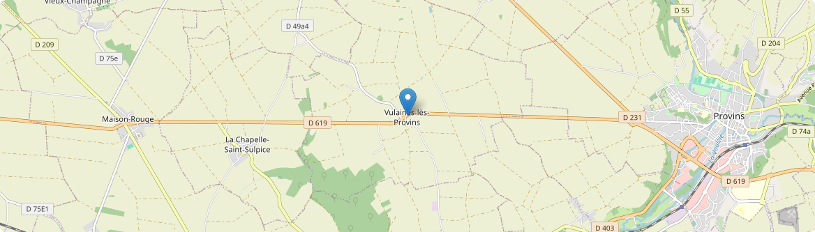 Vulaines-lès-Provins - Carte