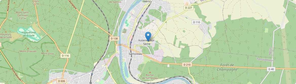Vulaines-sur-Seine - Carte