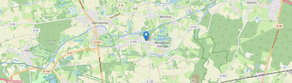 Wandignies-Hamage - Carte