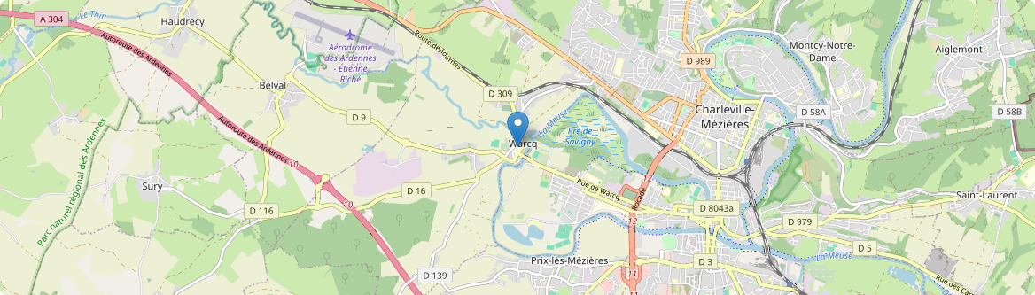 Warcq - Carte