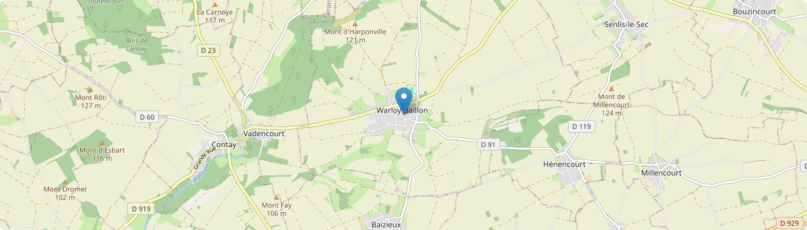 Warloy-Baillon - Carte