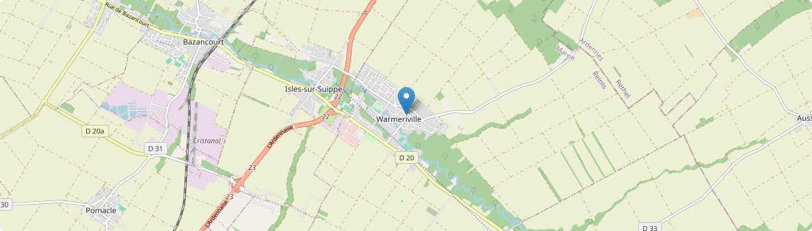 Warmeriville - Carte