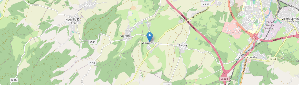 Warnécourt - Carte