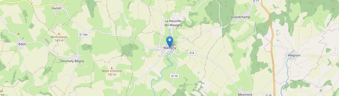 Wasigny - Carte