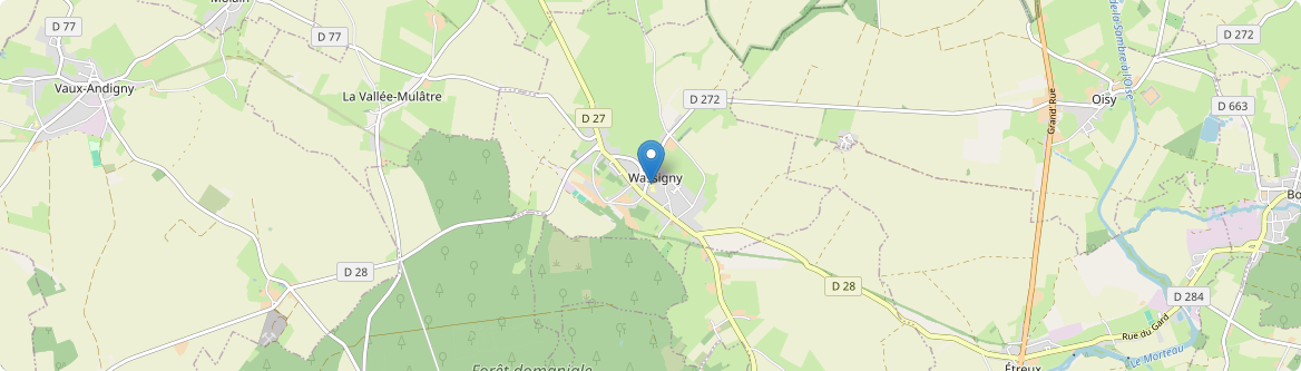 Wassigny - Carte