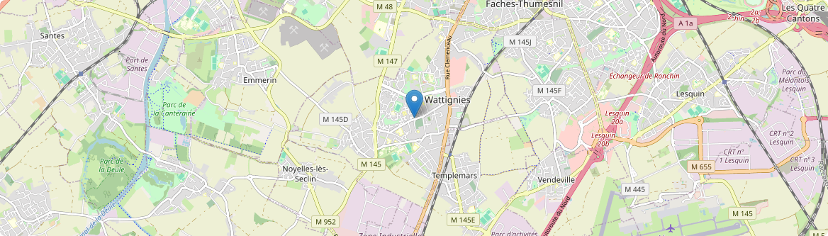 Wattignies - Carte