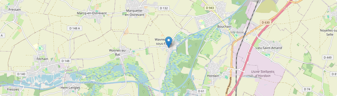 Wavrechain-sous-Faulx - Carte