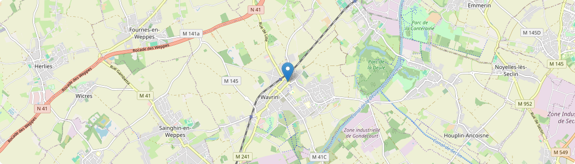 Wavrin - Carte