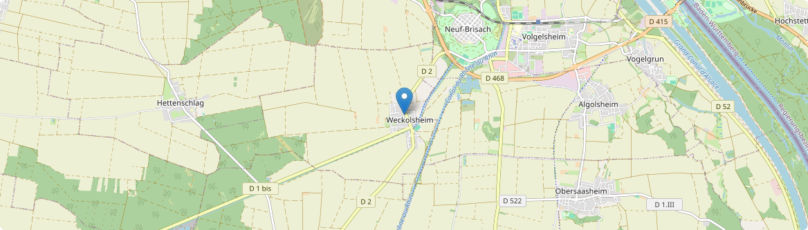 Weckolsheim - Carte