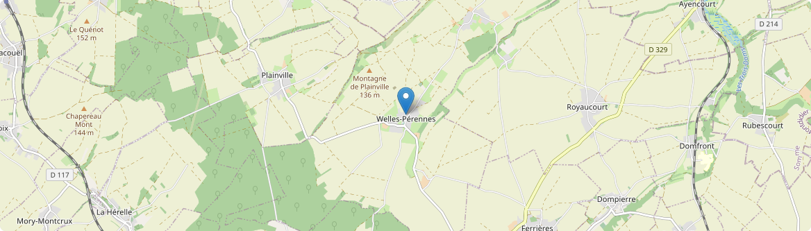 Welles-Pérennes - Carte