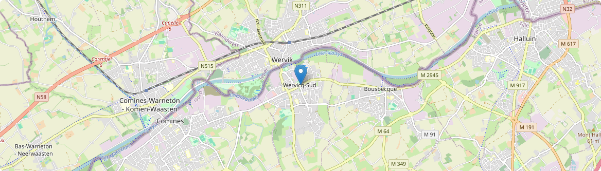 Wervicq-Sud - Carte