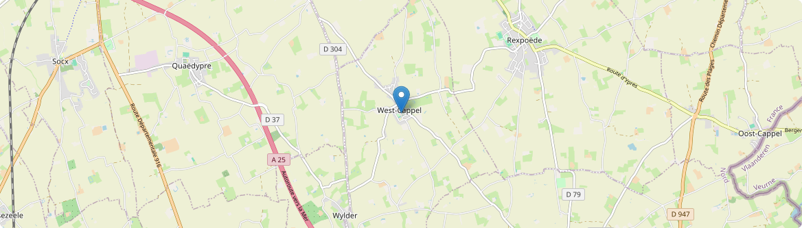 West-Cappel - Carte