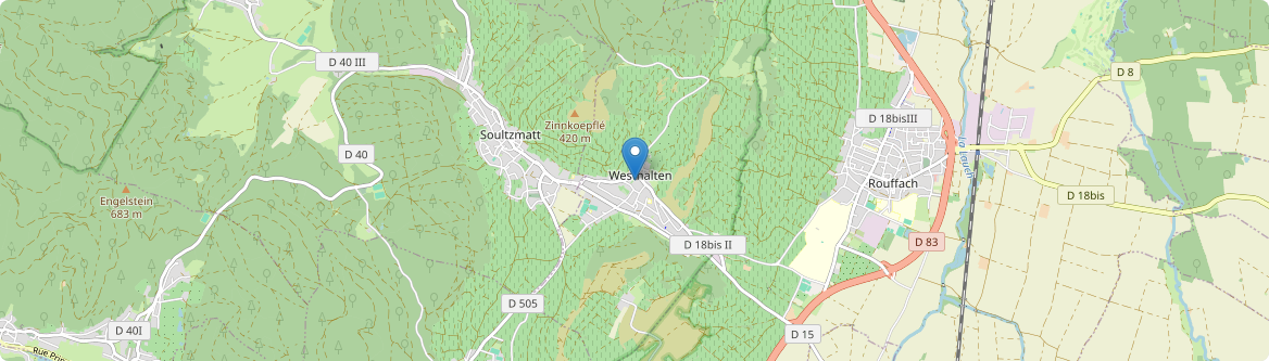 Westhalten - Carte