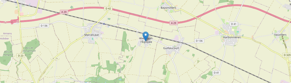 Wiencourt-l'Équipée - Carte