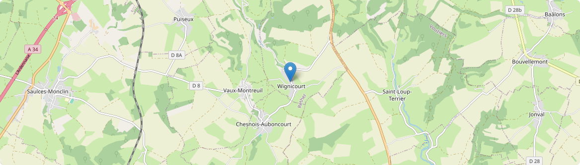 Wignicourt - Carte