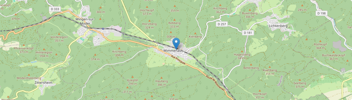 Wimmenau - Carte