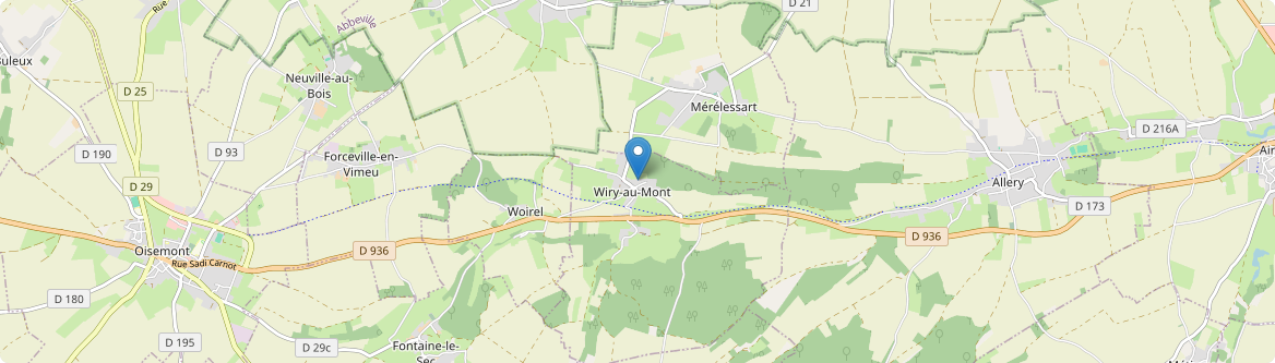 Wiry-au-Mont - Carte
