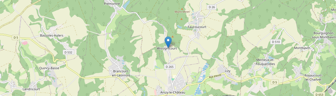 Wissignicourt - Carte