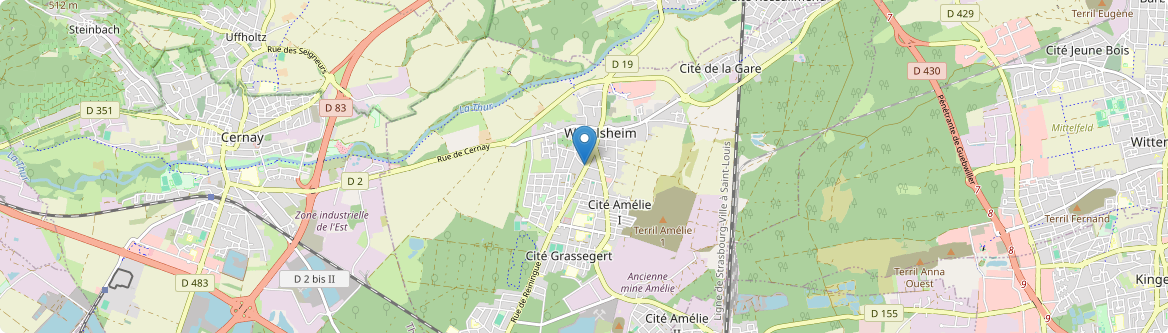 Wittelsheim - Carte