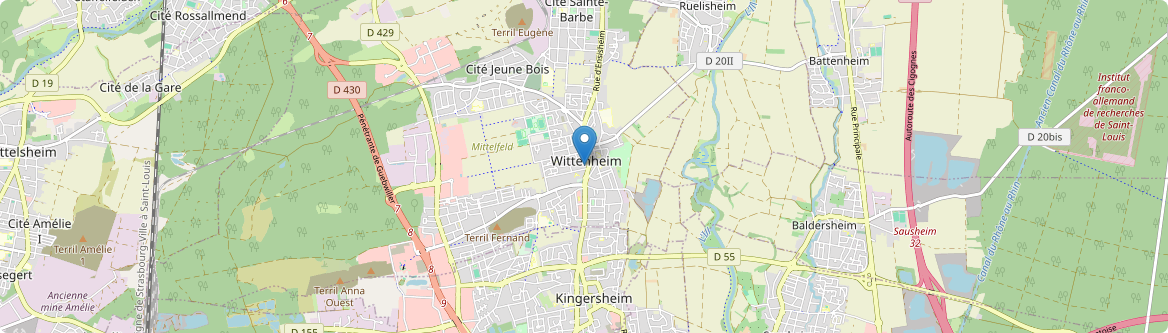 Wittenheim - Carte