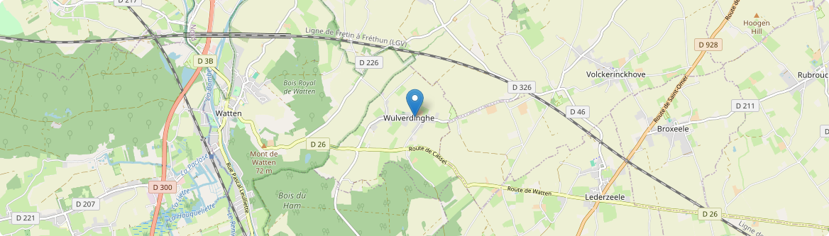 Wulverdinghe - Carte