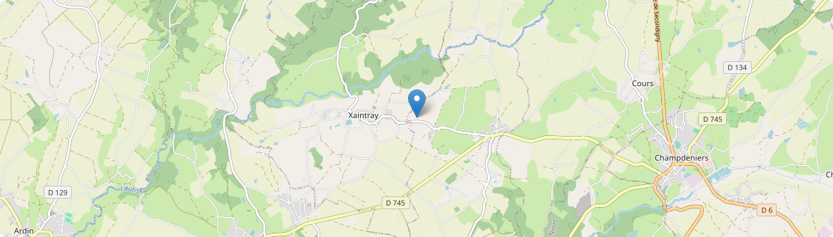 Xaintray - Carte