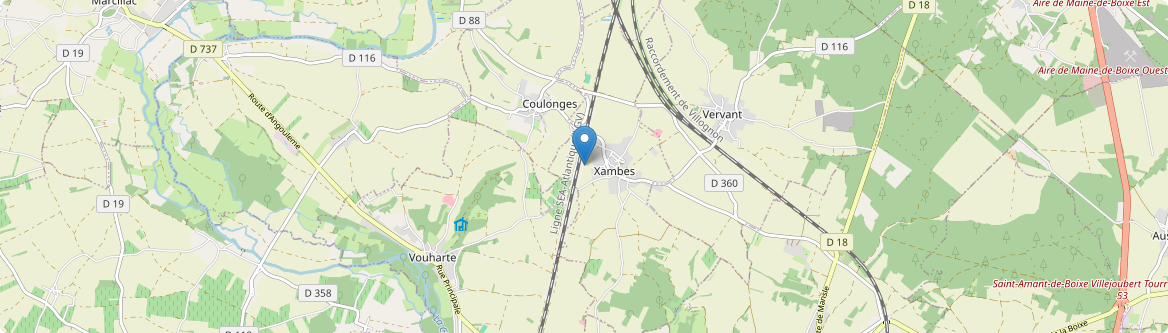 Xambes - Carte