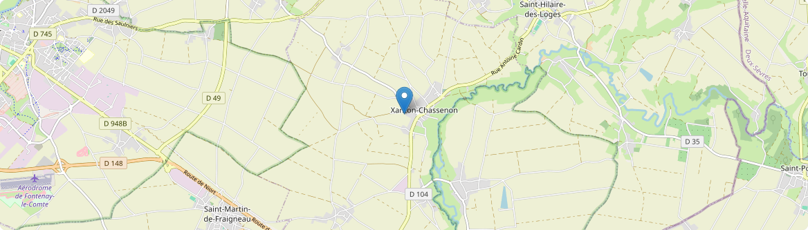 Xanton-Chassenon - Carte
