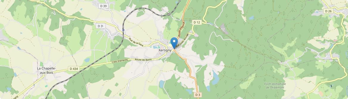 Xertigny - Carte