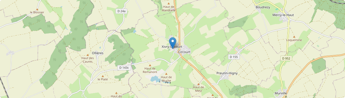 Xivry-Circourt - Carte