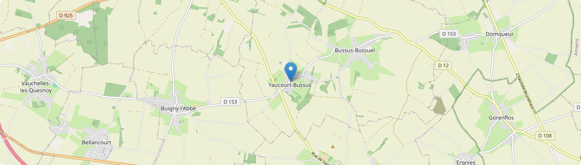 Yaucourt-Bussus - Carte