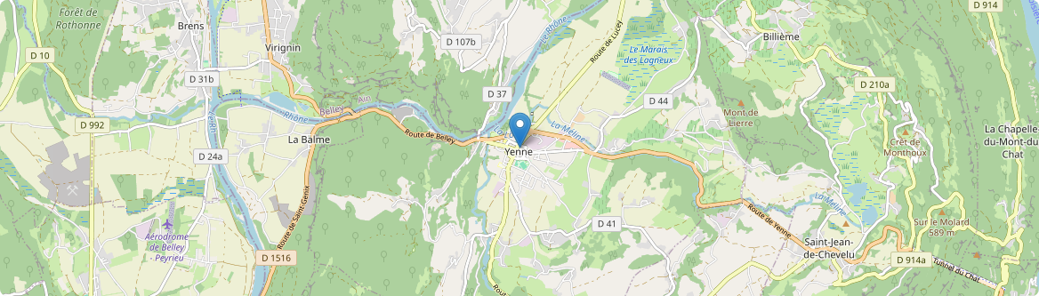 Yenne - Carte