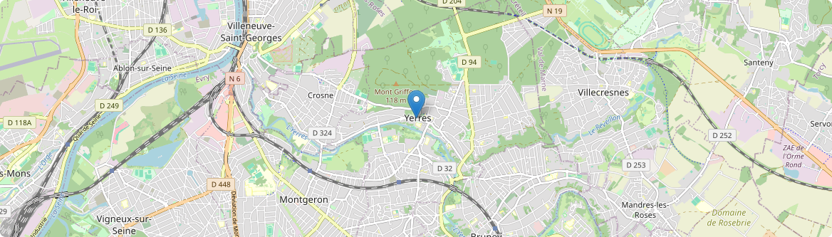 Yerres - Carte