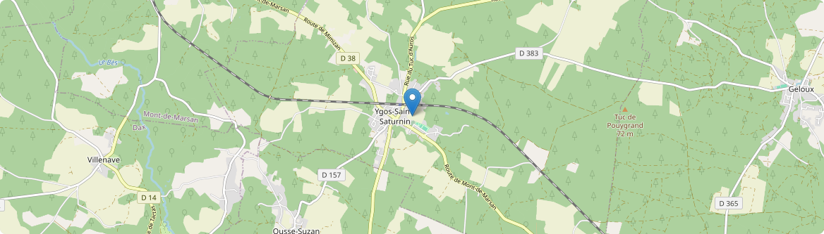 Ygos-Saint-Saturnin - Carte