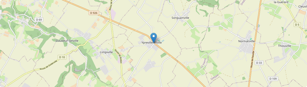 Ypreville-Biville - Carte