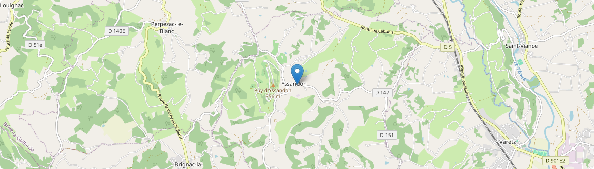 Yssandon - Carte