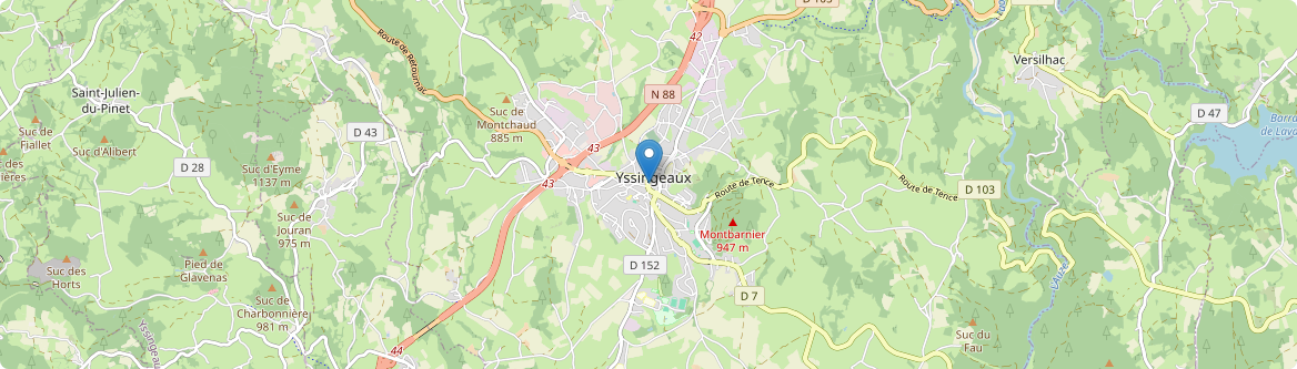 Yssingeaux - Carte