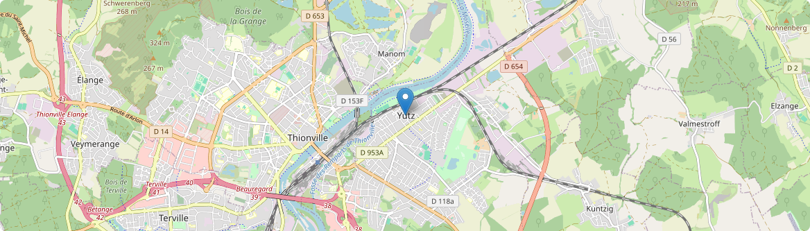 Yutz - Carte