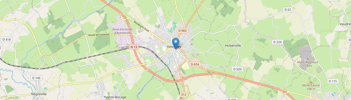 Yvetot-Bocage - Carte