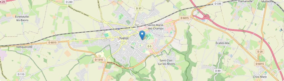 Yvetot - Carte