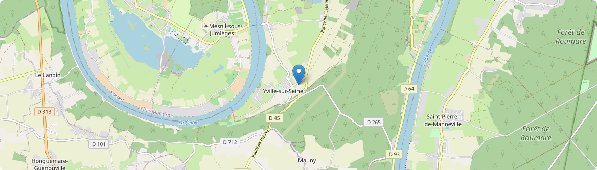 Yville-sur-Seine - Carte