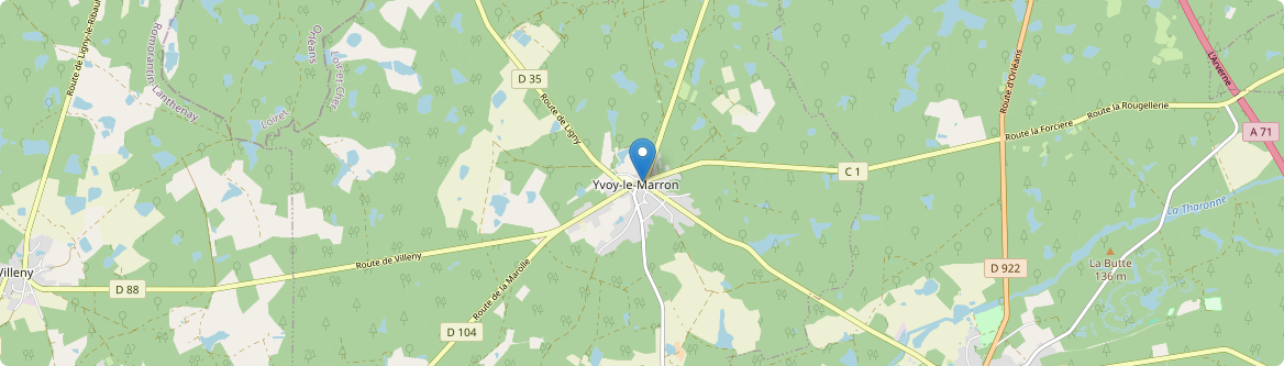 Yvoy-le-Marron - Carte