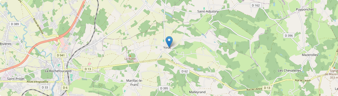 Yvrac-et-Malleyrand - Carte