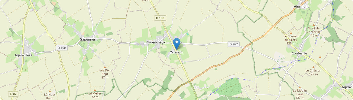 Yvrench - Carte