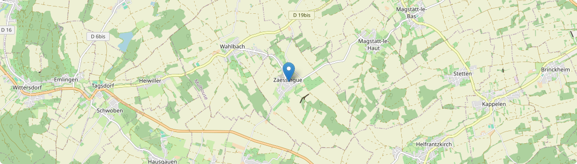 Zaessingue - Carte