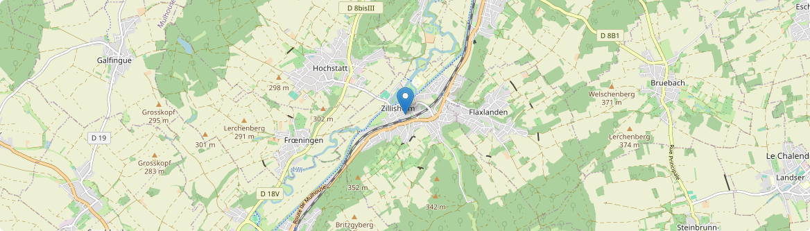 Zillisheim - Carte