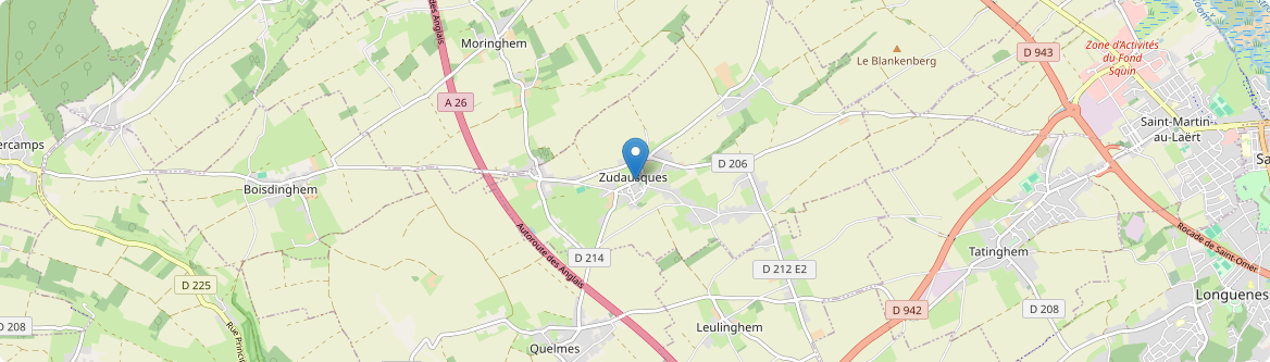 Zudausques - Carte