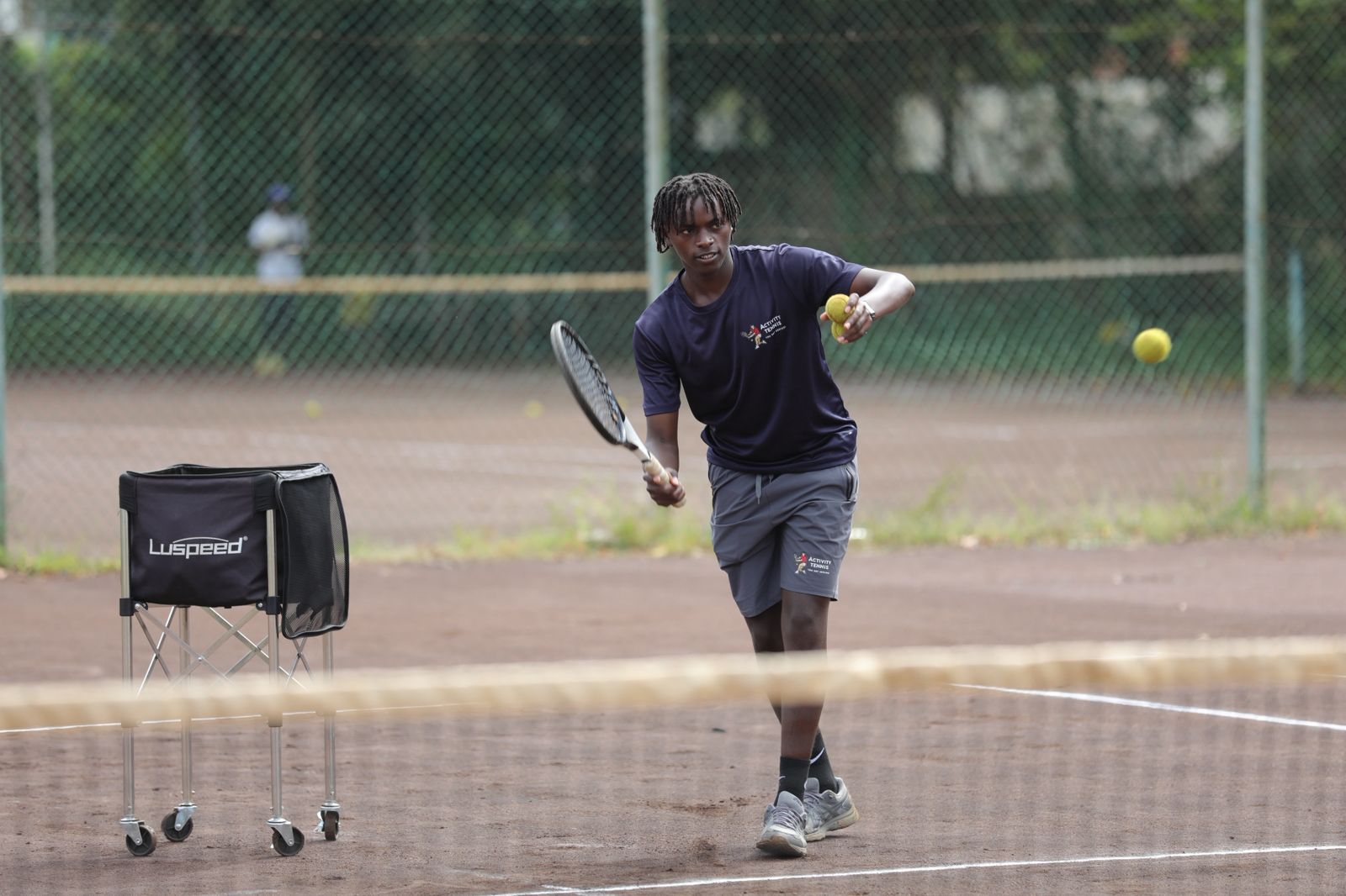 Tennis academy training session