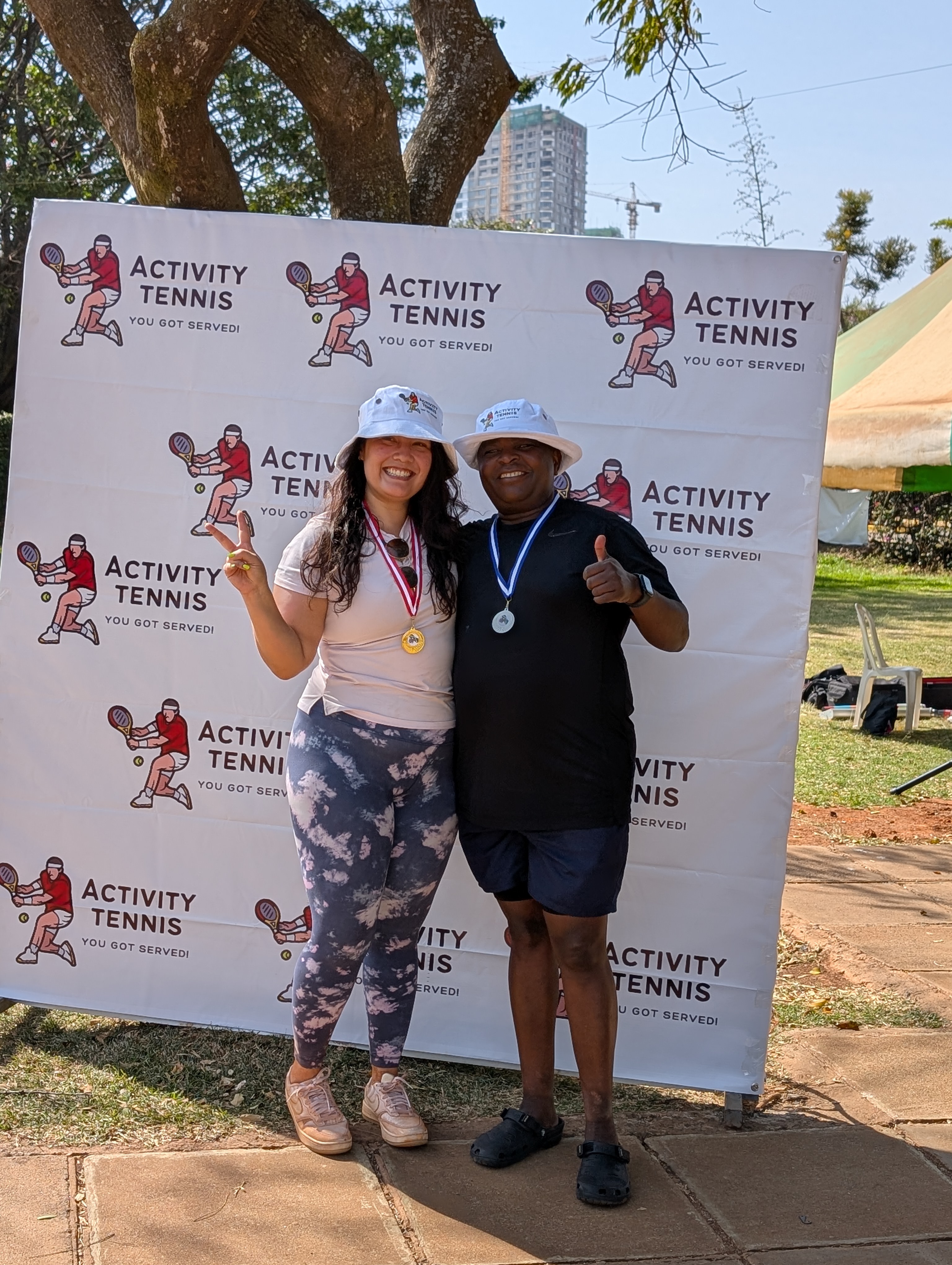 Afternoon tennis session