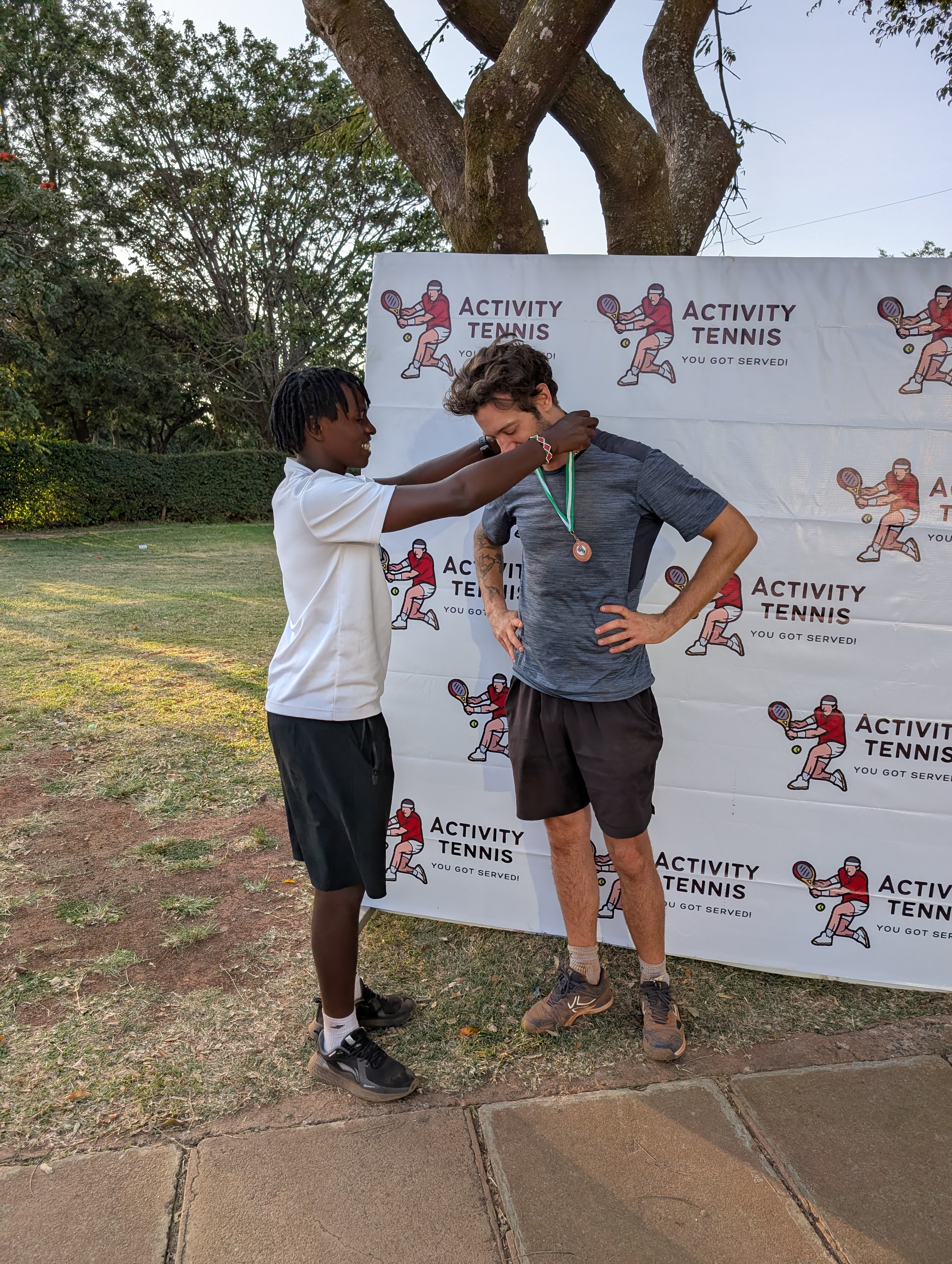 Tennis court activities